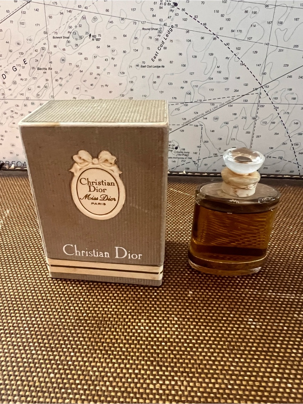 Vintage Christian Dior Miss Dior Paris 1/2 FL.OZ Perfume With Box